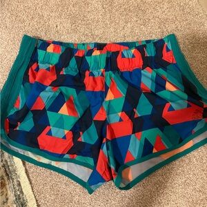 adidas Multicolor Geometric Athletic Shorts
